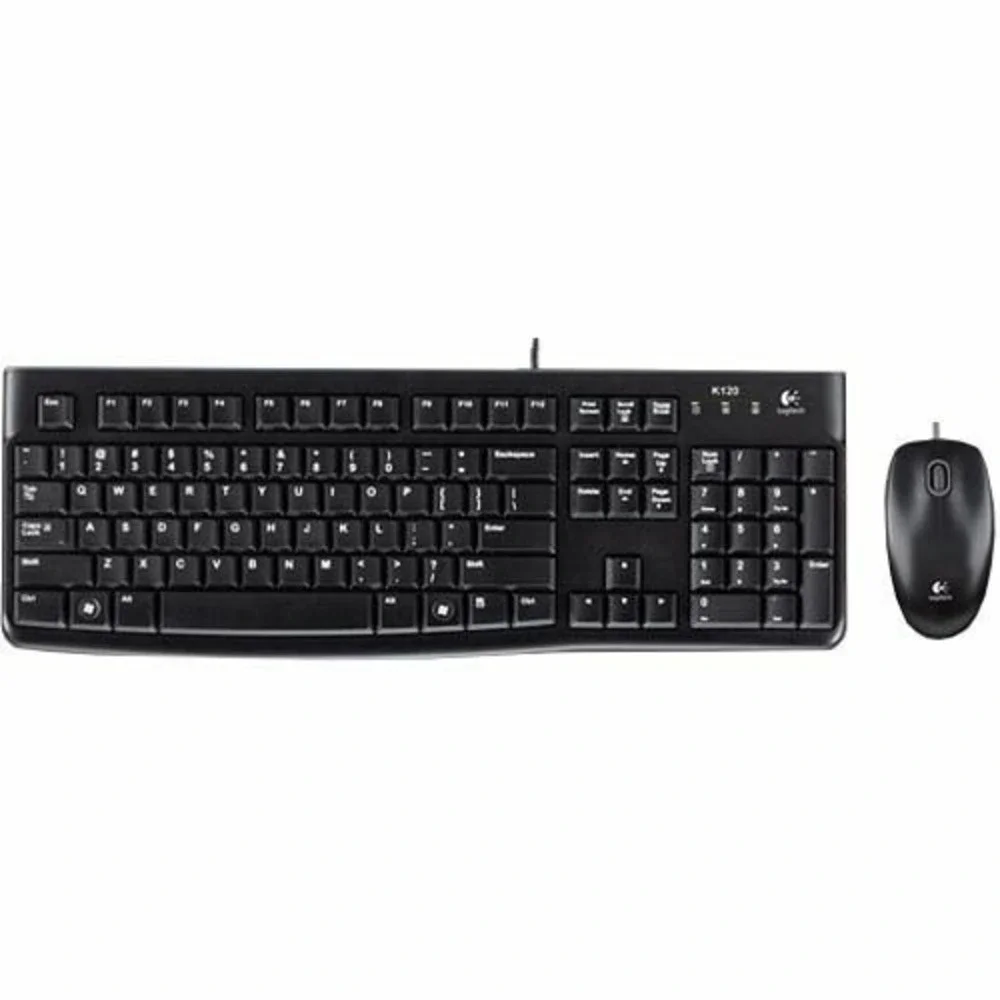 Logitech MK120 (920-002565) Wired Keyboard and Mouse Combo. New Inside Box